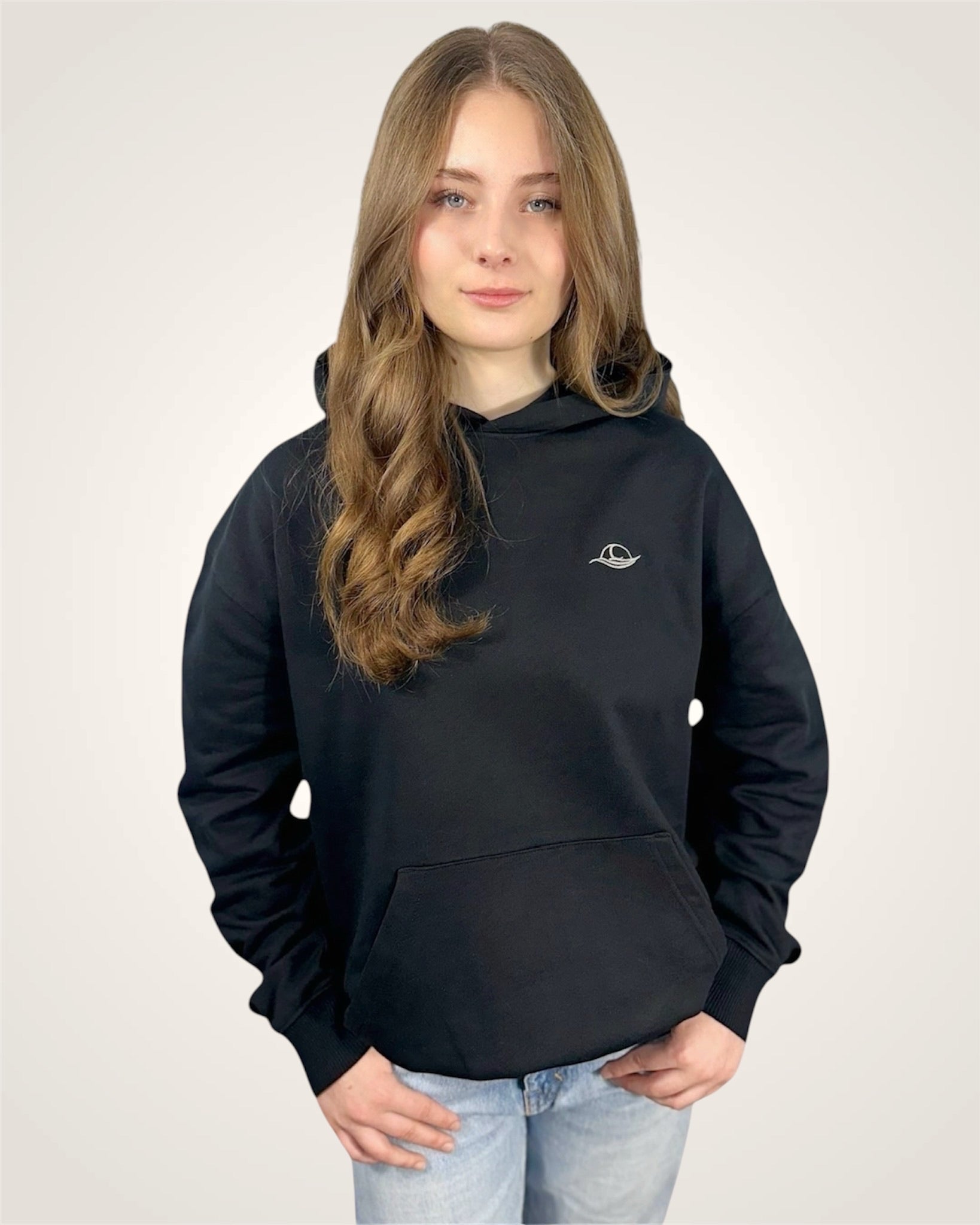 Hoodie Black Schwarzer Hoodie Women Spirit of Departure