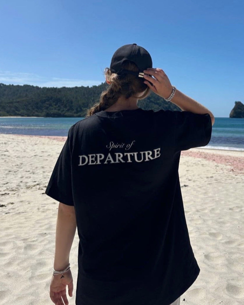 T-shirt schwarz TEE Black Women Backprint Spirit of Departure Streetwear