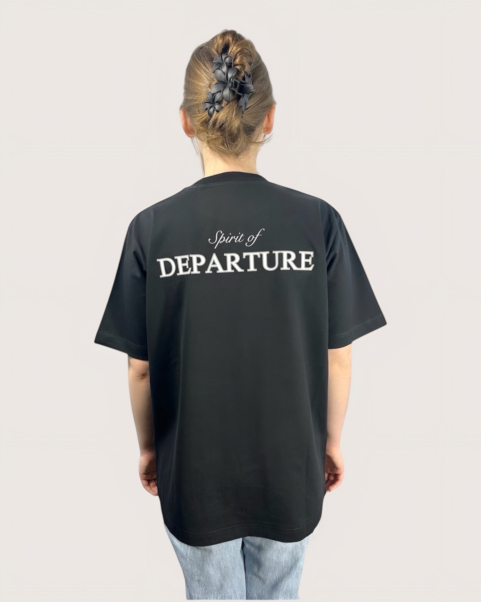 T-shirt schwarz TEE Black Women Backprint Spirit of Departure Streetwear