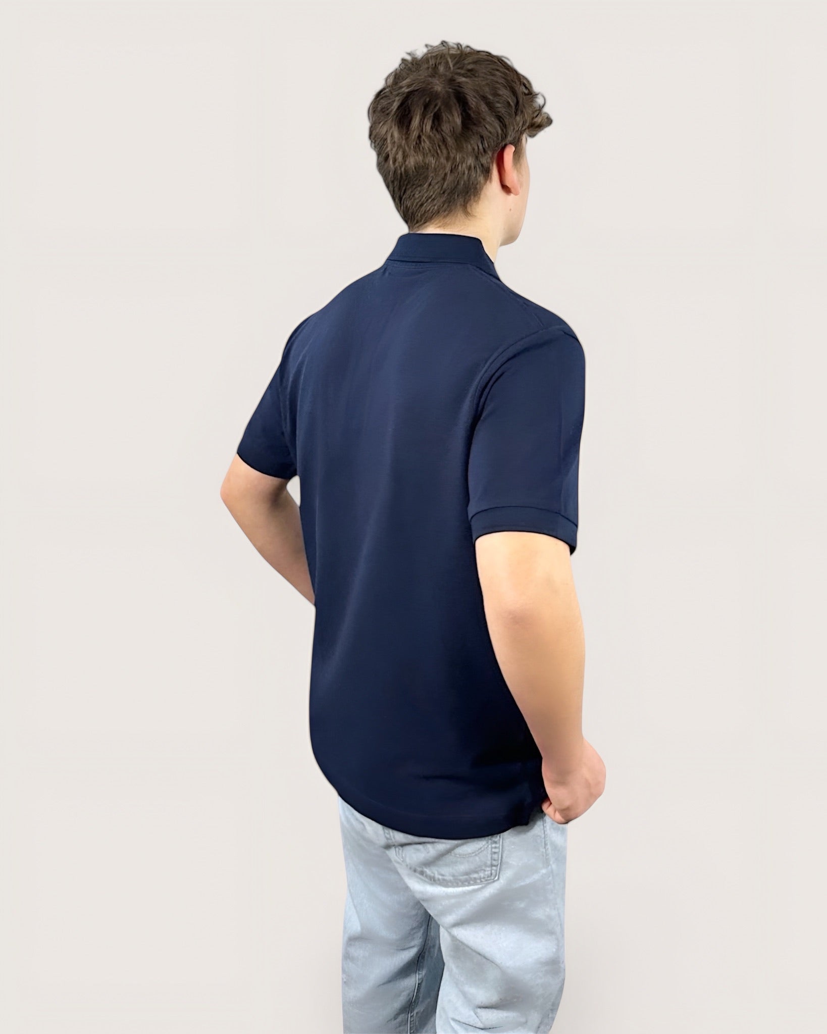 Polo Men Blue Polo Herren Navy Logo vorne Spirit of Departure Streetwear