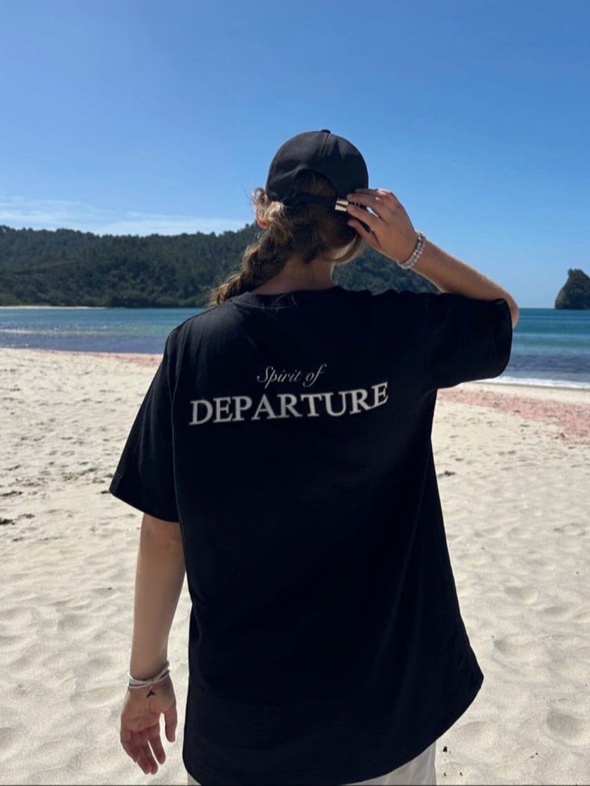 T-shirt schwarz TEE Black Women Backprint Spirit of Departure Streetwear
