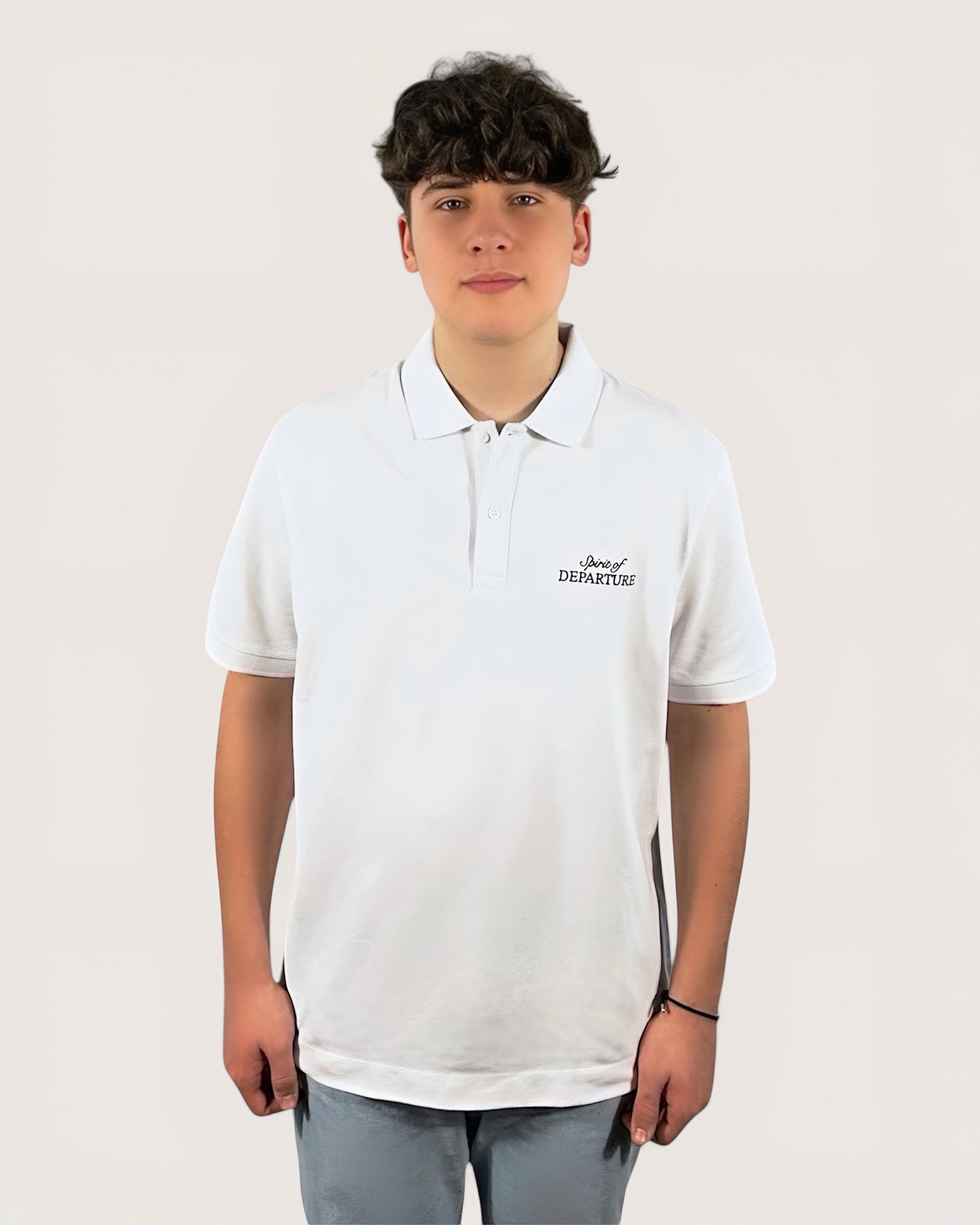 Weißes Polo Herren Polo Men White Polo Collection Spirit of Departure 