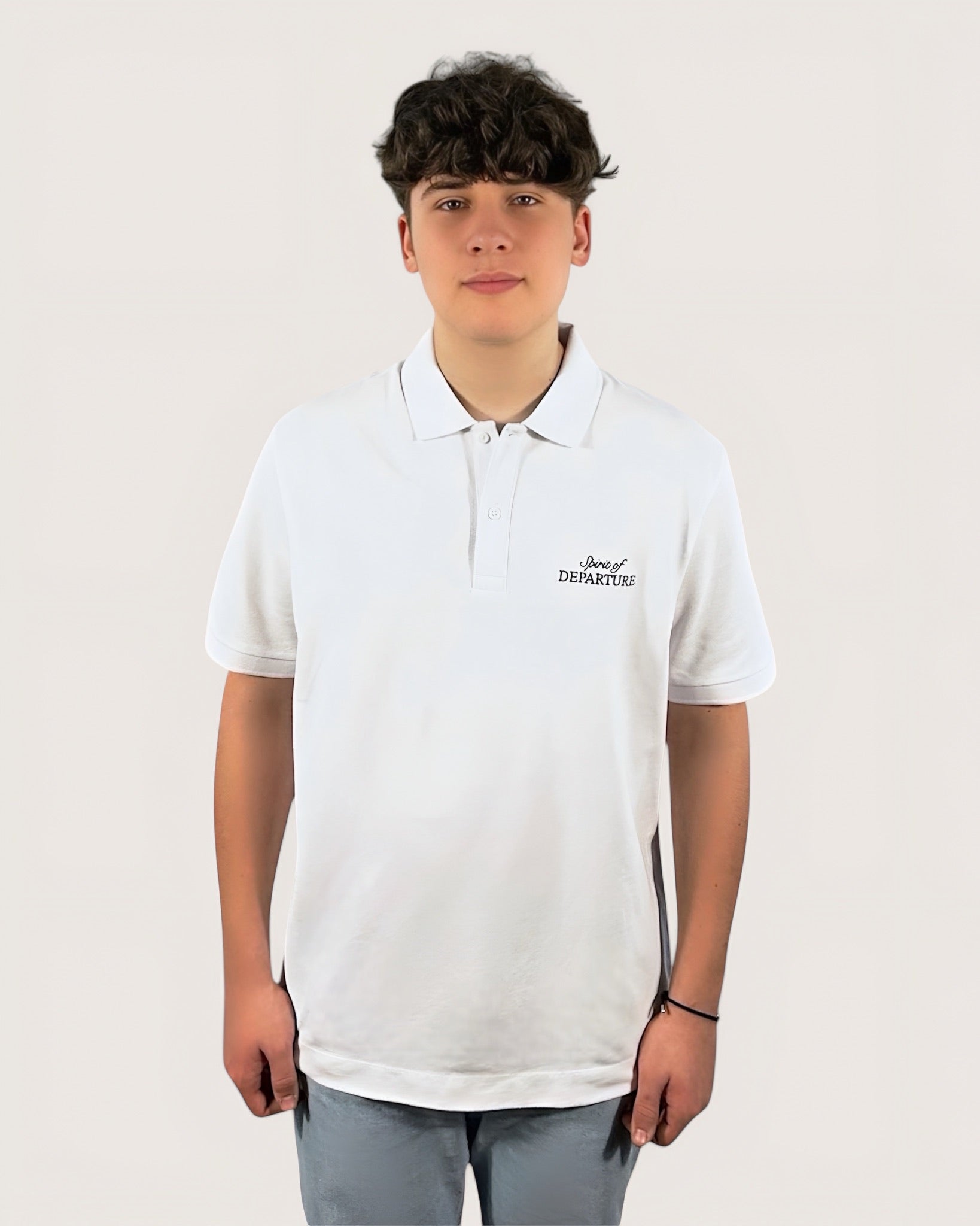 Weißes Polo Herren Polo Men White Polo Collection Spirit of Departure 
